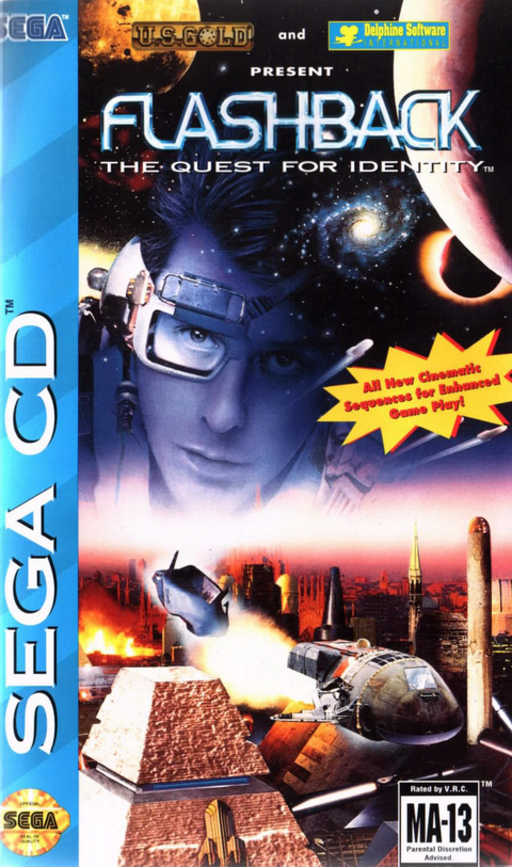 Flashback The Quest for Identity box art for Sega CD